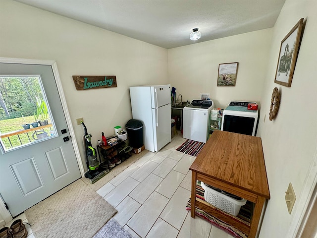 interior space featuring sink