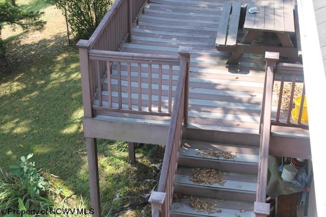 413 Green Acres Cir, Spencer, WV 25276 - view of wooden terrace