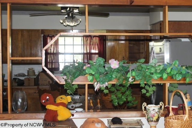 413 Green Acres Cir, Spencer, WV 25276 - details with a ceiling fan