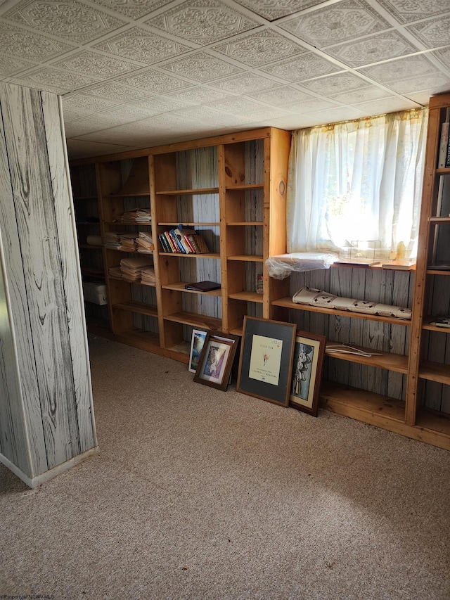413 Green Acres Cir, Spencer, WV 25276 - interior space featuring an ornate ceiling and carpet floors