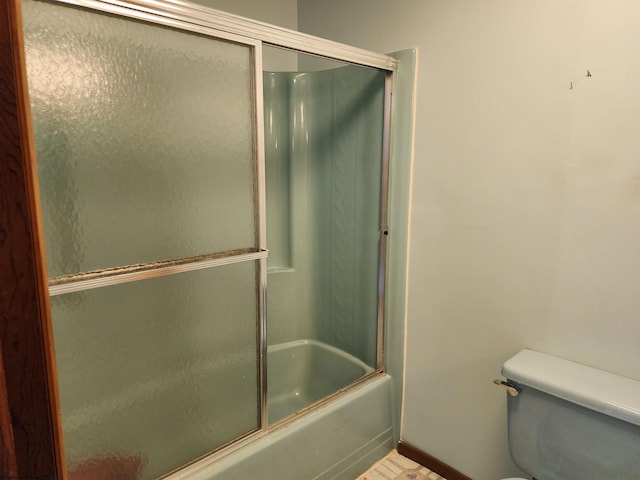 413 Green Acres Cir, Spencer, WV 25276 - full bathroom with enclosed tub / shower combo and toilet