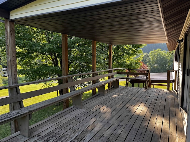 view of wooden terrace