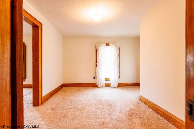 view of carpeted empty room