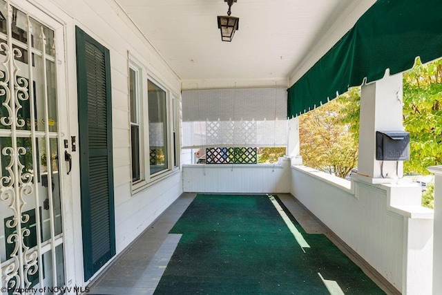 balcony with covered porch