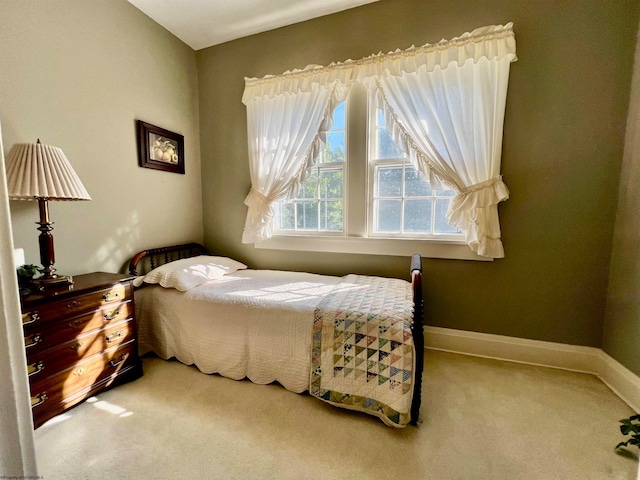 bedroom with carpet floors