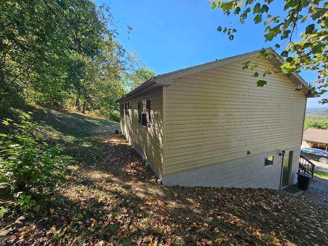 view of home's exterior