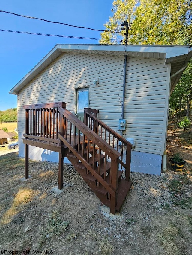 view of rear view of property