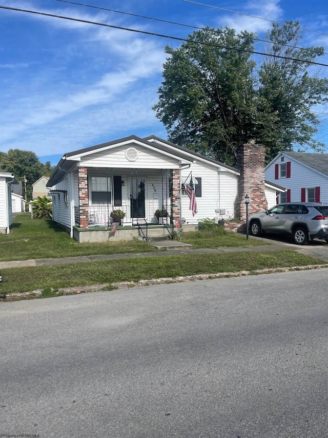 view of front of house with covered porch