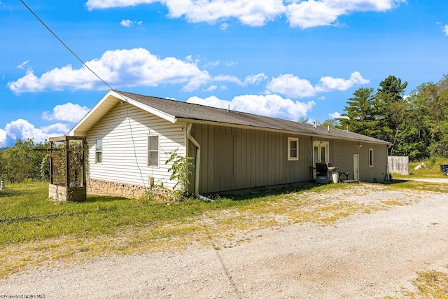 view of side of home