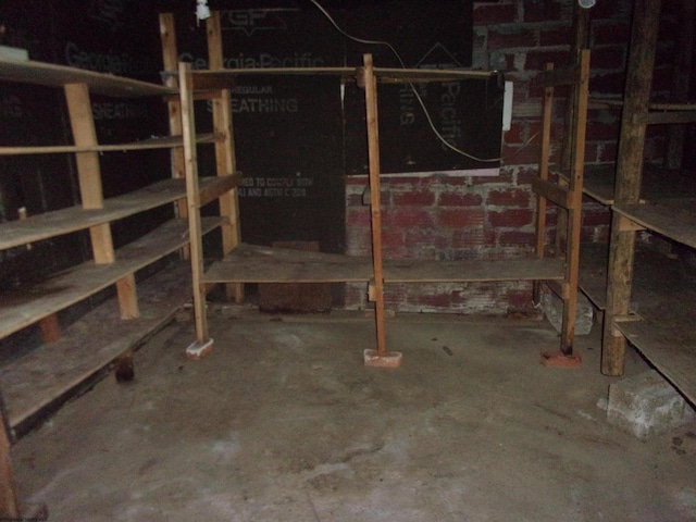 view of basement