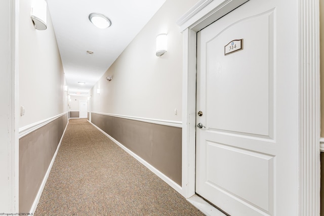 corridor with carpet