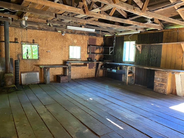 misc room featuring hardwood / wood-style flooring