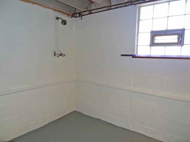 view of basement