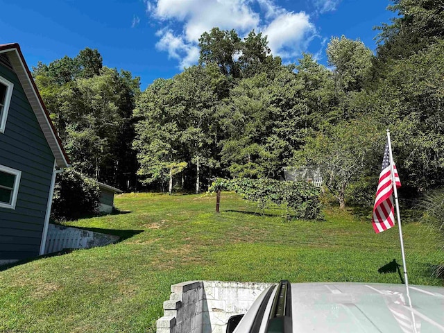 view of yard with a patio