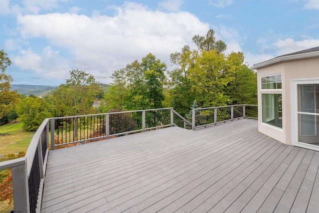 view of wooden terrace