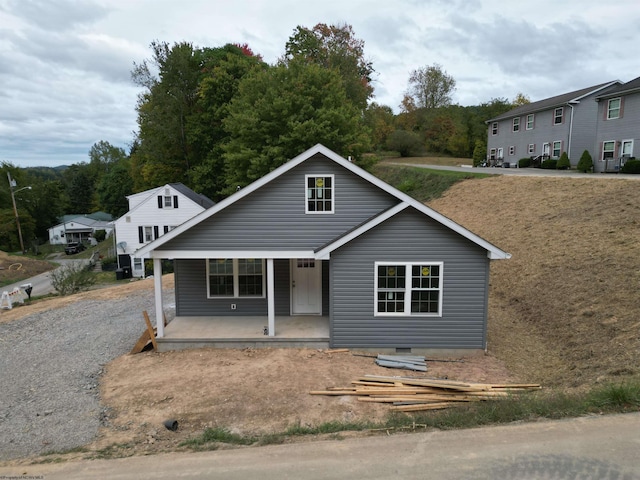 view of front of property with covered porch