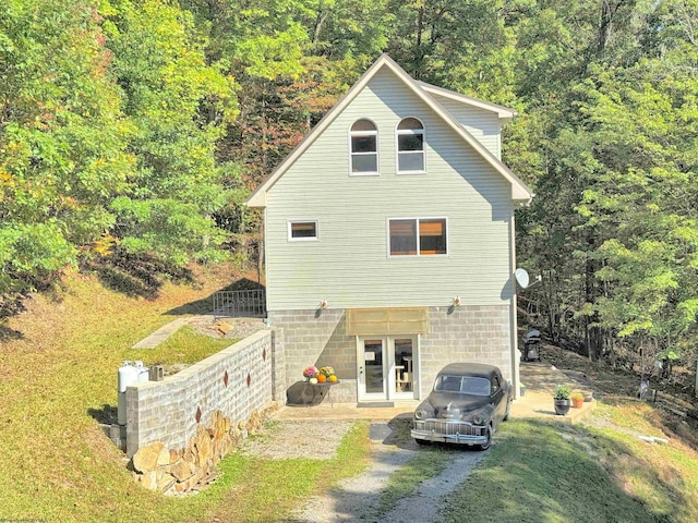 view of back of property