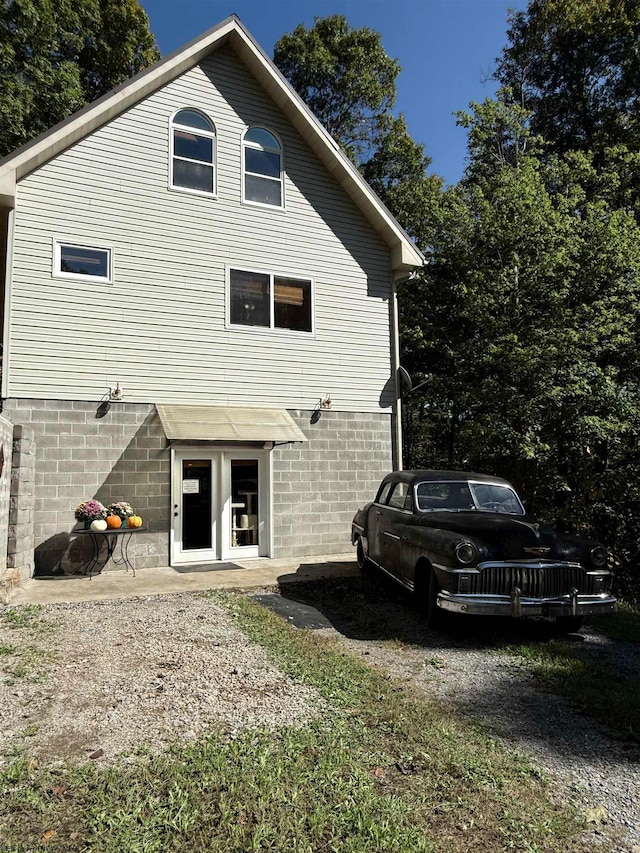 view of rear view of house