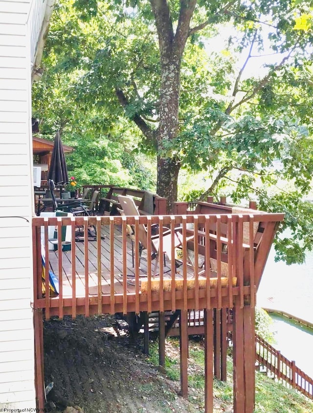 view of wooden terrace