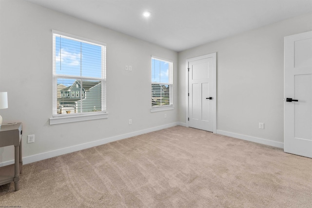 view of carpeted empty room