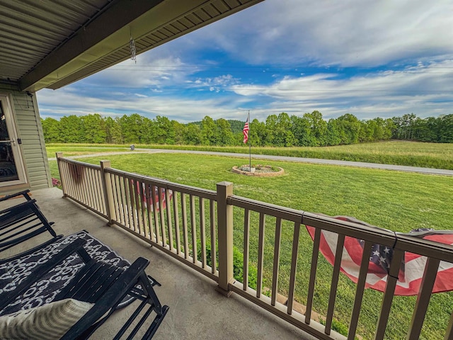 view of balcony