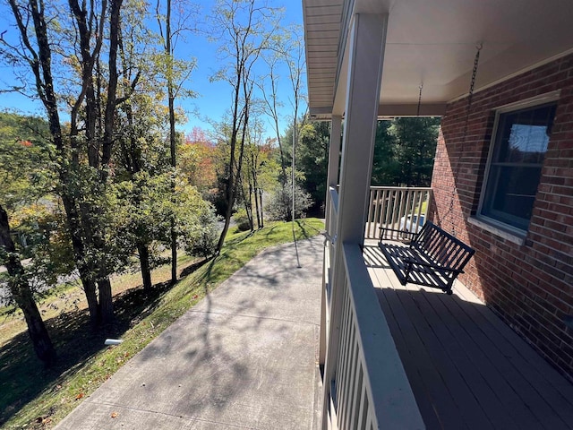 view of patio with covered porch