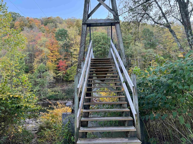 view of stairs