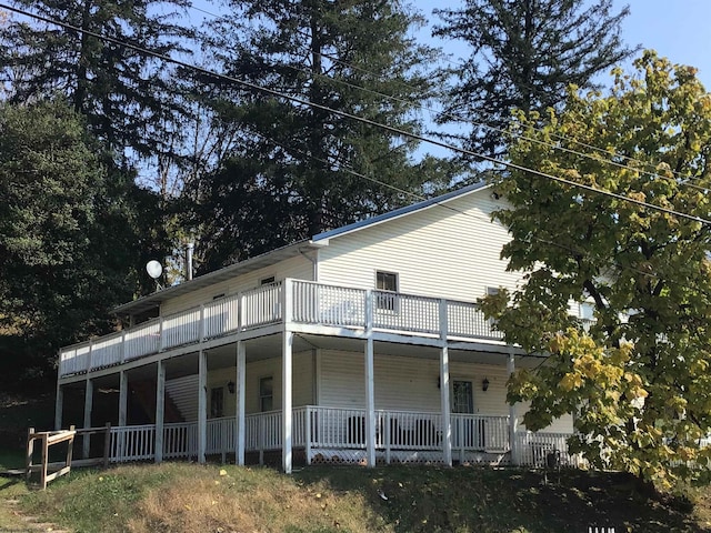 view of back of property