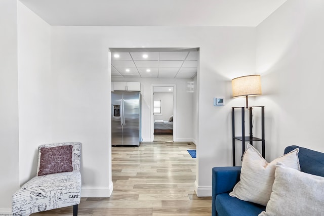 hallway featuring light hardwood / wood-style floors