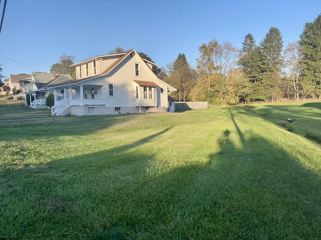 428 James St, Bridgeport, WV 26330 - view of side of property with a lawn