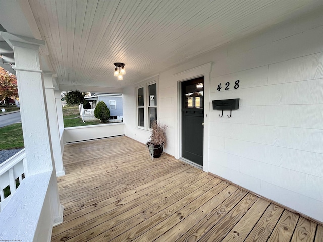 428 James St, Bridgeport, WV 26330 - wooden deck with a porch