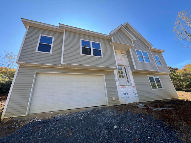 view of front of house with an attached garage