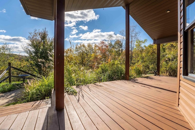 view of deck