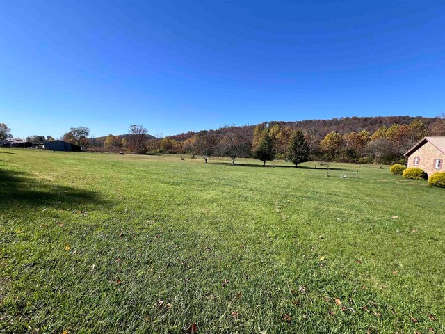 view of yard featuring a rural view