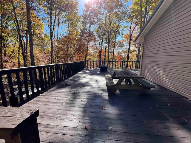 view of wooden terrace