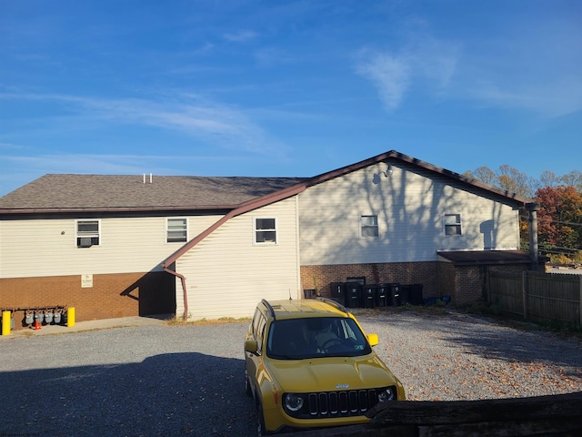 view of rear view of property