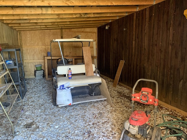 33 Knight Ln, Mount Zion, WV 26151 - basement with wooden walls