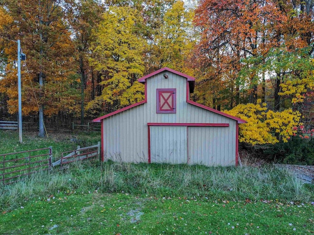 view of outbuilding