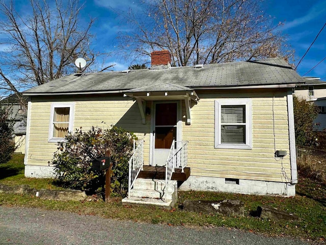 view of bungalow