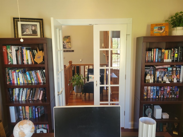 interior space featuring french doors