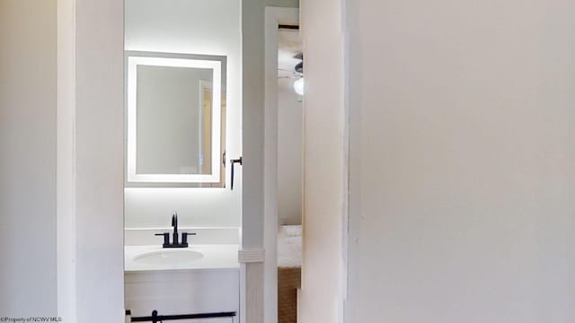 bathroom with vanity