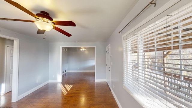 interior space featuring dark hardwood / wood-style floors