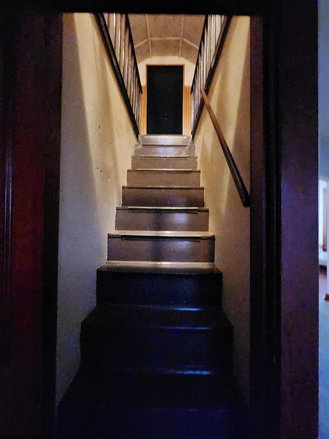 view of stairway