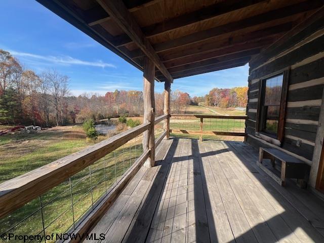 12275 Route 20 S Road, Rock Cave, WV 26234 - view of wooden terrace