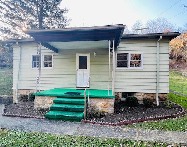 view of front of home