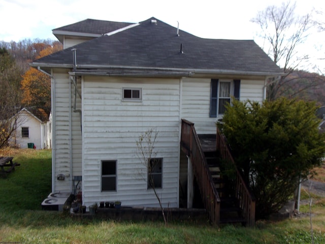 193 E Main St, Salem, WV 26426 - back of property with stairs