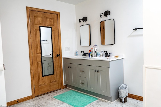 bathroom featuring vanity