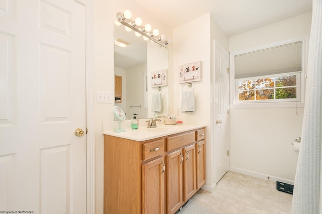 bathroom featuring vanity