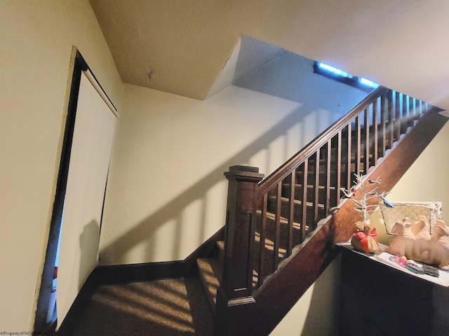 2040 Monumental Rd, Rivesville, WV 26588 - stairs with carpet floors