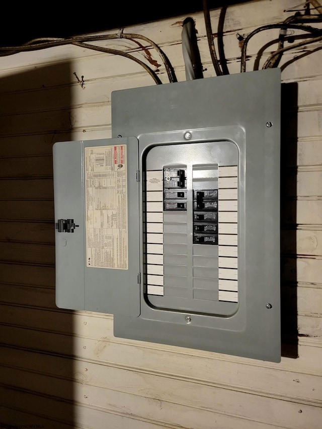 utility room with electric panel